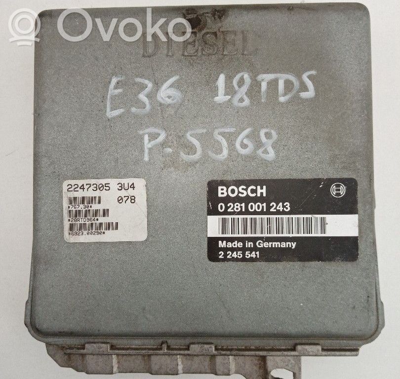 Dzinēja vadības bloks   0281001243,2245541,22473053U4,BOSCH