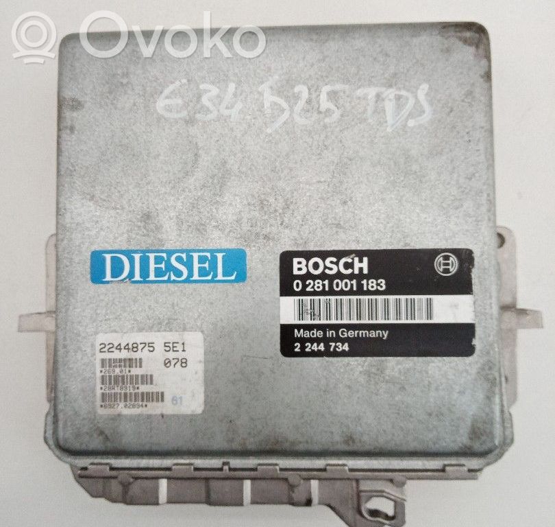 Moottorin ohjainlaite/moduuli   0281001183,2244734,BOSCH