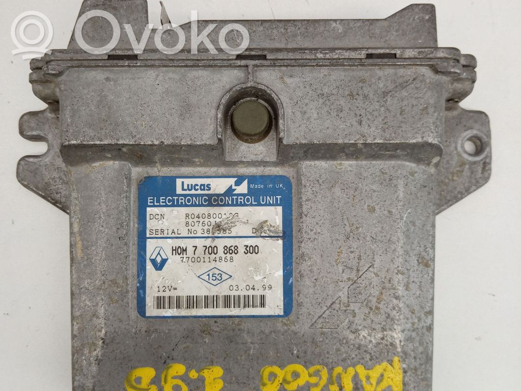 Renault Kangoo I Engine control unit/module 