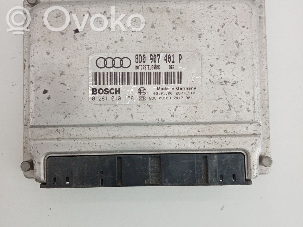 Engine control unit/module   8D0,0281010158,401,907,BOSCH