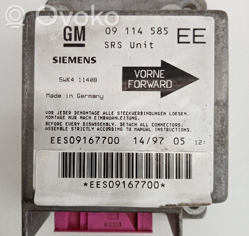 Opel Corsa B Airbag control unit/module 