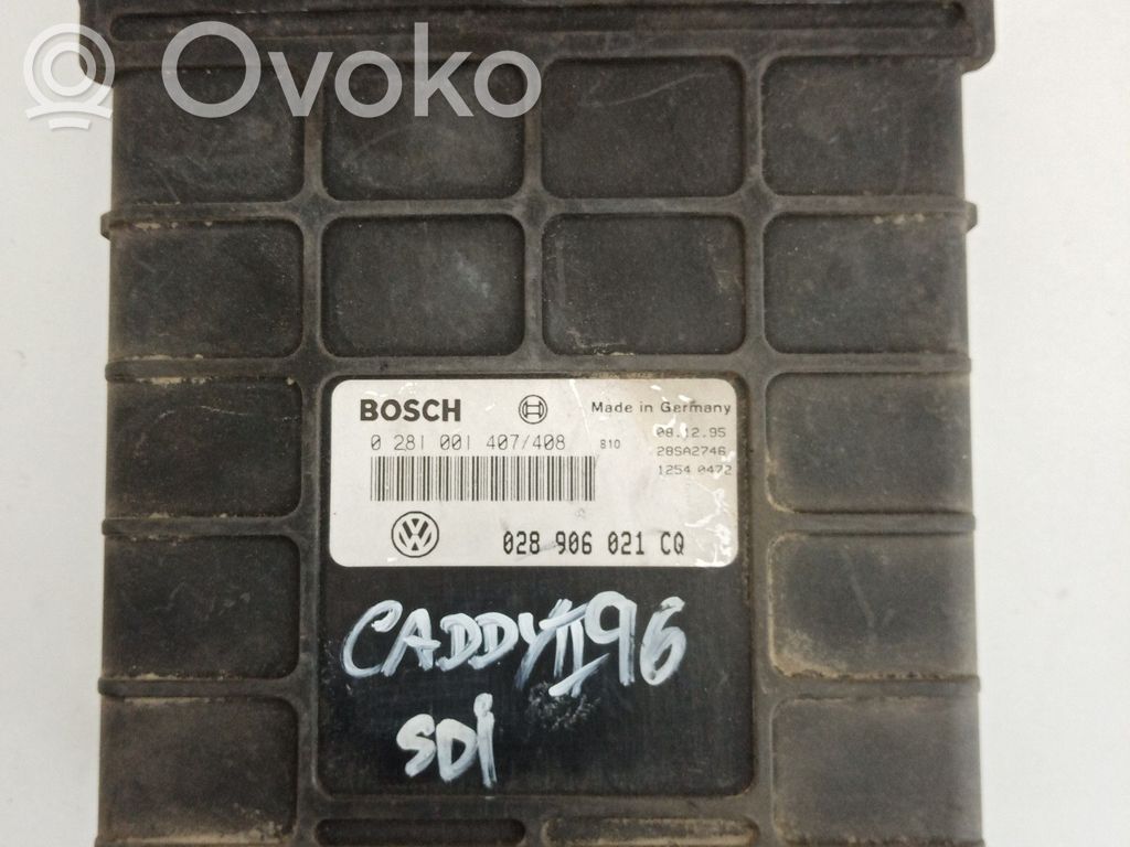 Engine control unit/module   0281001407,028906021CQ,BOSCH