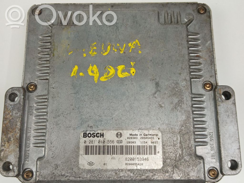 Engine control unit/module   0281010556,8200153946,BOSCH