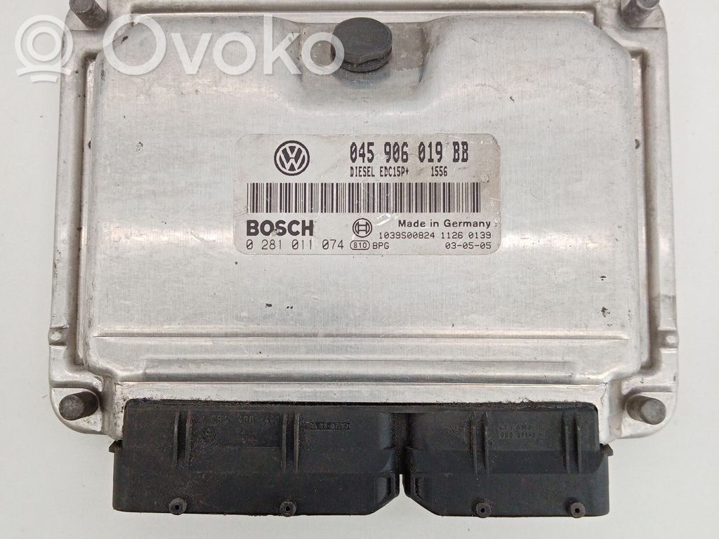 Engine control unit/module   045906019BB,0281011074,BOSCH