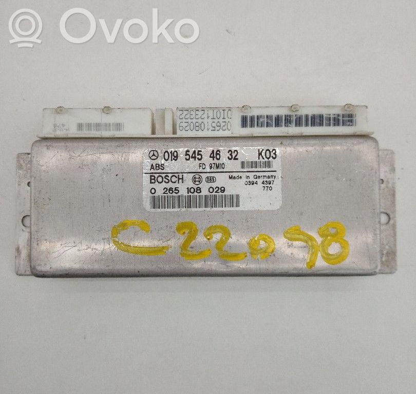 Autres unités de commande / modules   0195454632K03,0265108029BOSCH
