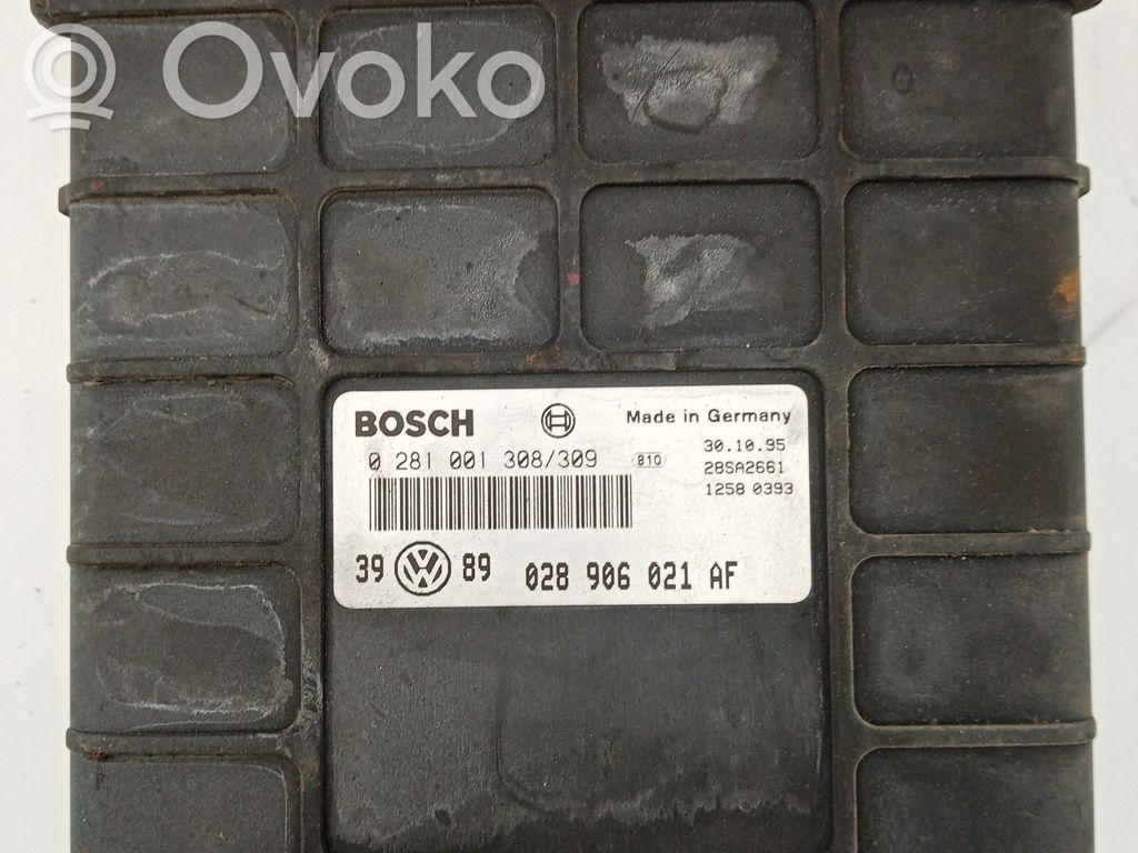 Engine control unit/module   0281001308,028906021AF,BOSCH