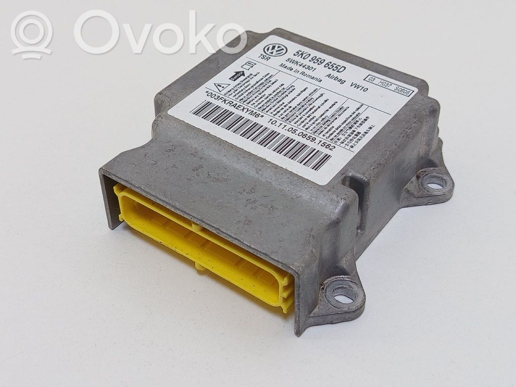Airbag control unit/module   5K0959655D,5WK44301