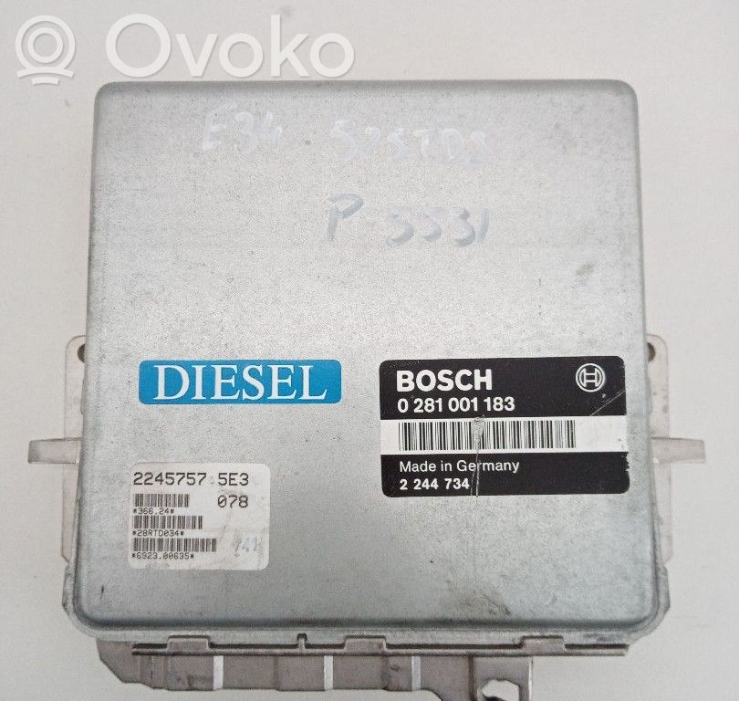 Engine control unit/module   0281001183,2244734,BOSCH