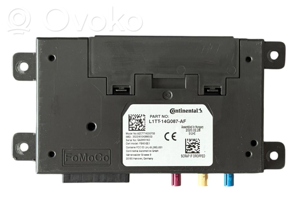 Ford Puma Bluetooth control unit module 