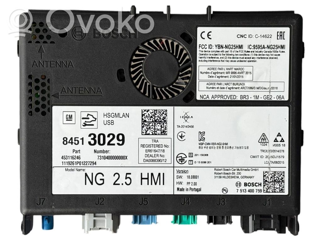 Opel Astra K Other control units/modules 