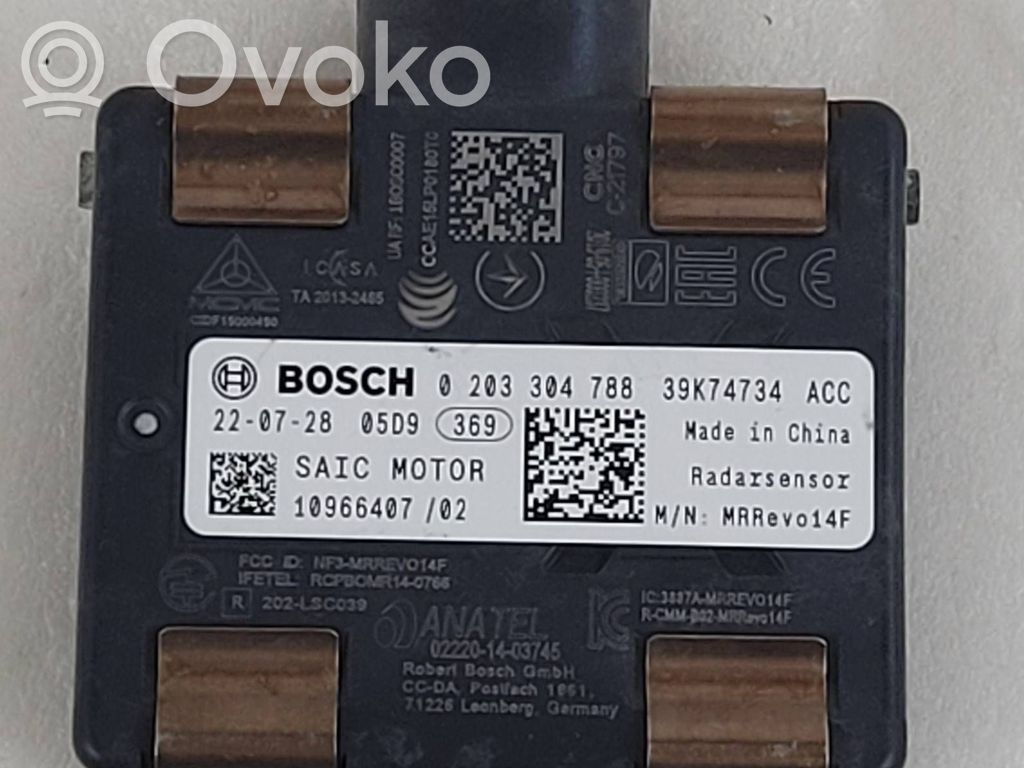 MG ZS Sensor de radar Distronic 