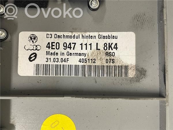 Audi A8 S8 D3 4E Etuistuimen valo 