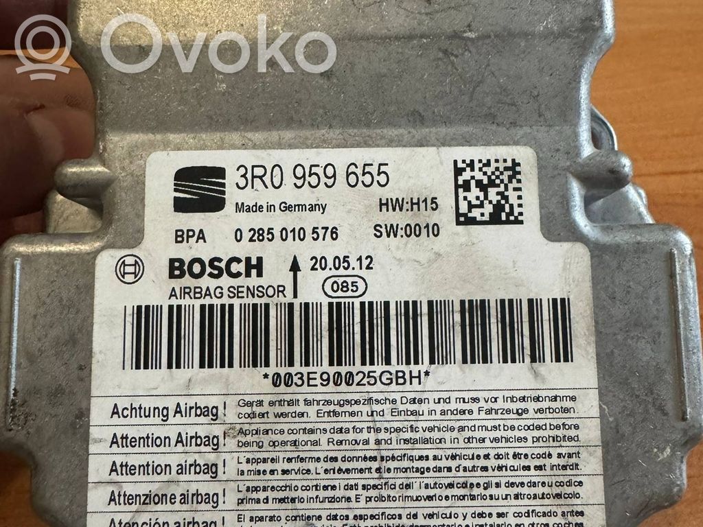 Airbag control unit/module   3R0959655,0285010576