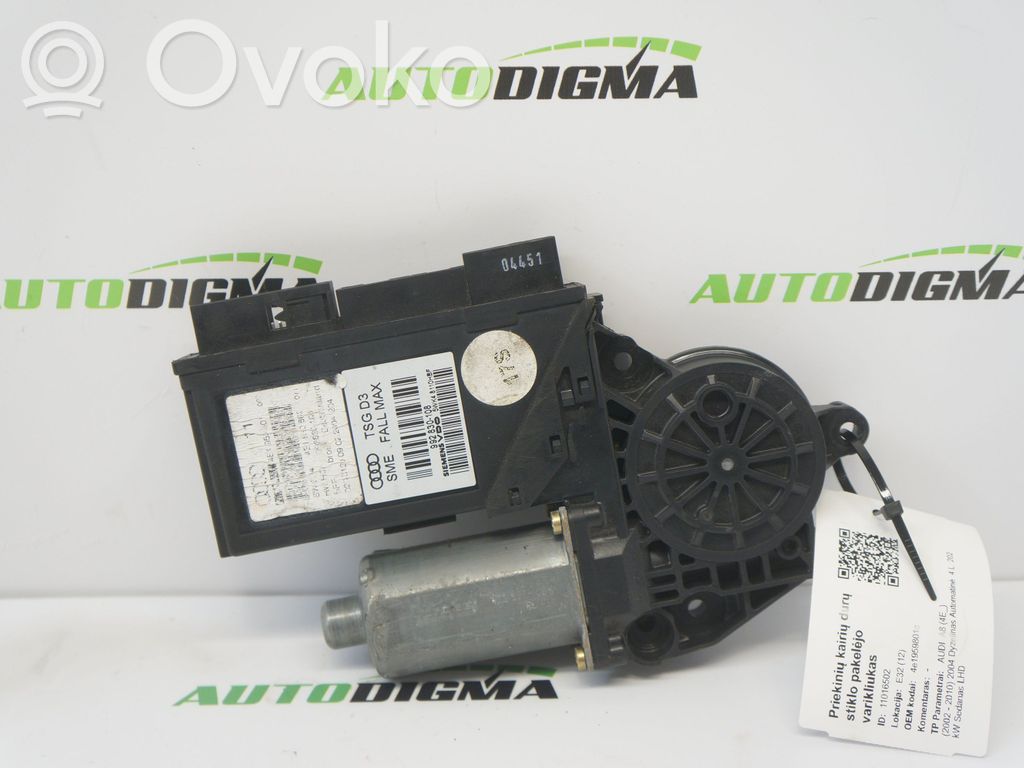 Audi A8 S8 D3 4E Front door window regulator motor 