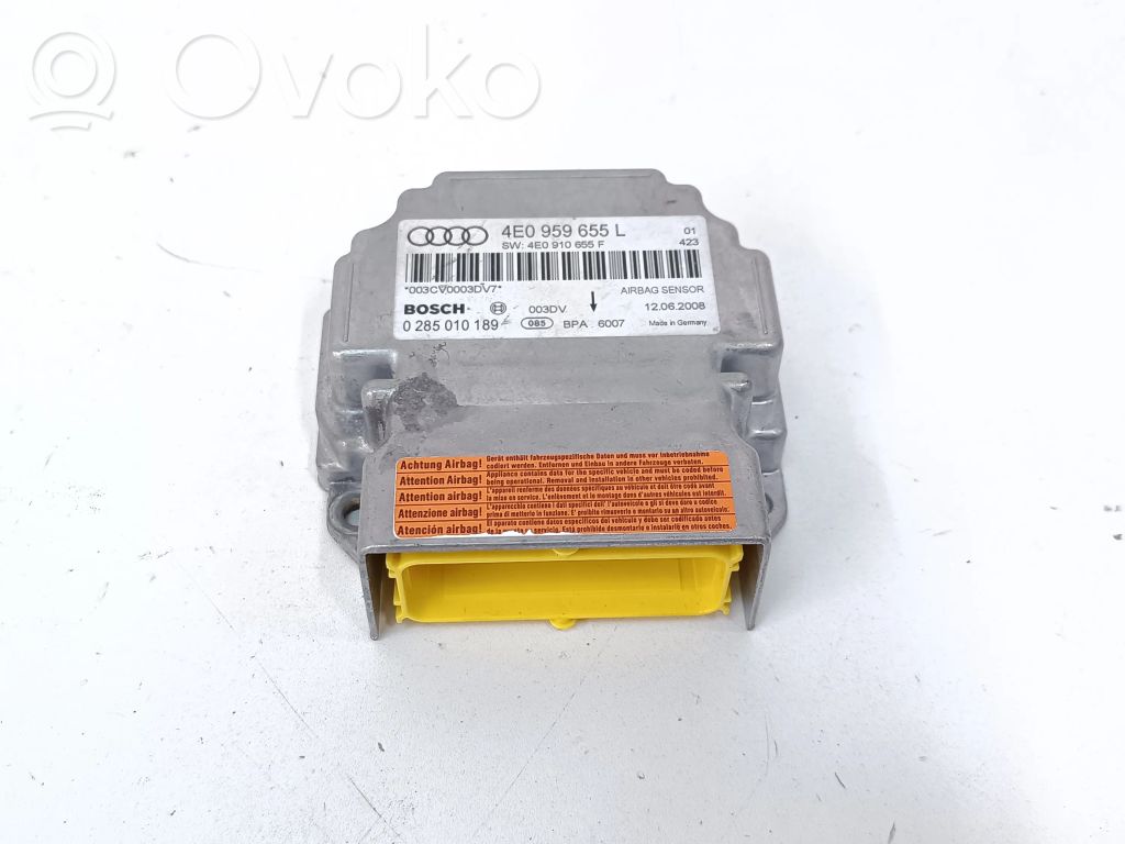 Audi A8 S8 D3 4E Airbag control unit/module 