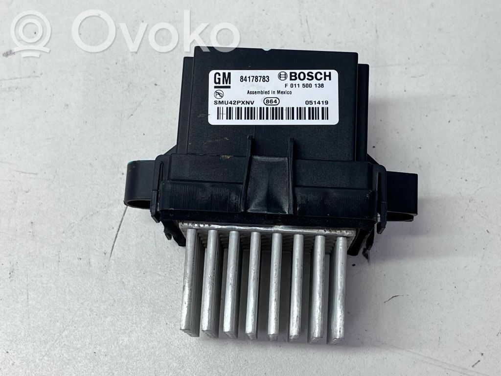 Buick Encore I Résistance moteur de ventilateur de chauffage 