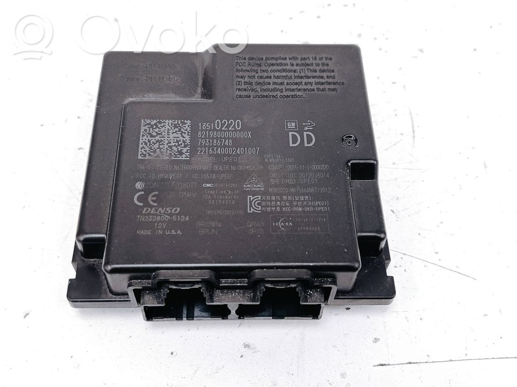 Buick Encore I Keyless (KESSY) go control unit/module 