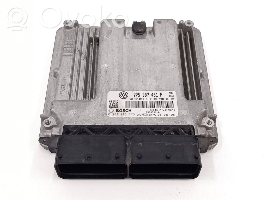 Engine control unit/module   7P5907401H,0281018775