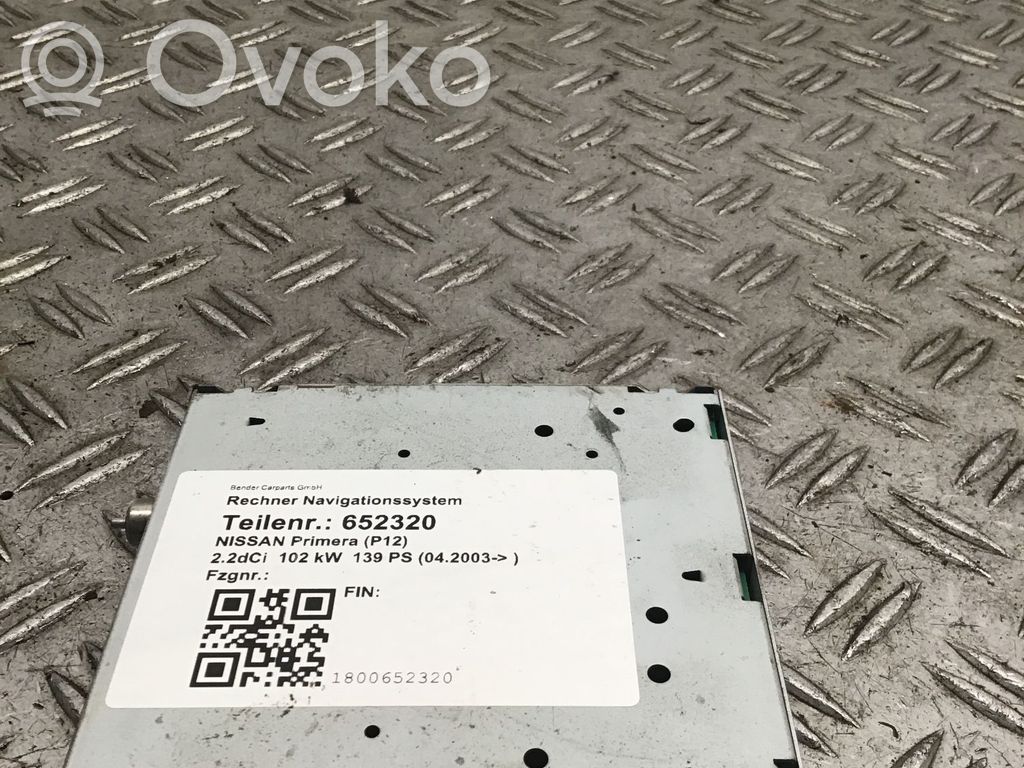 Nissan Primera Radio/CD/DVD/GPS head unit 