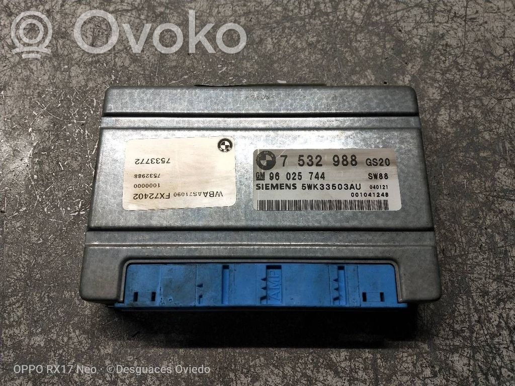 Unidad de control/módulo de la caja de cambios   5WK33503AU,7532988,5WK33503AU