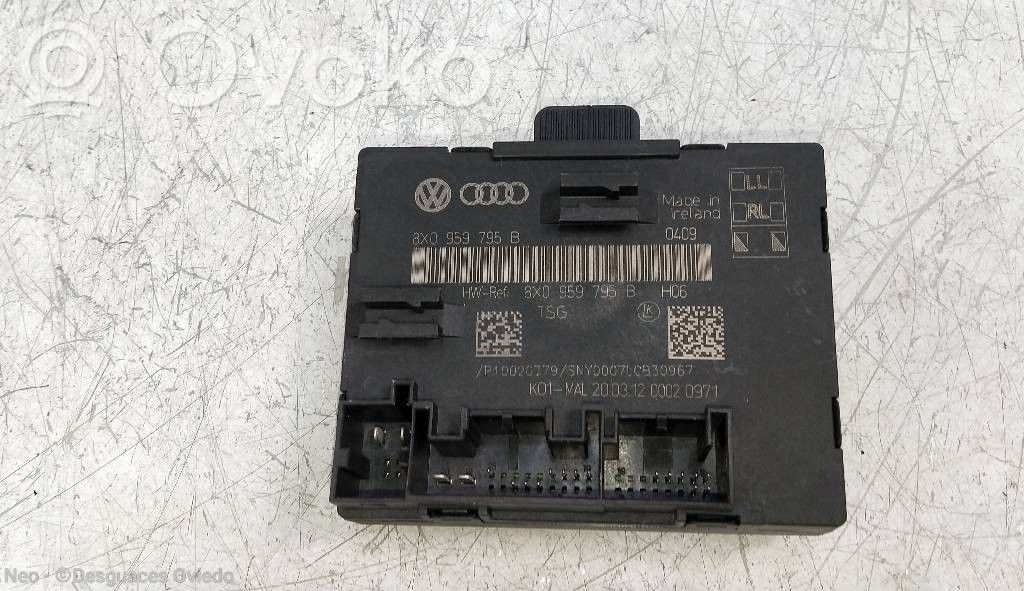 Other control units/modules   8X0959795B