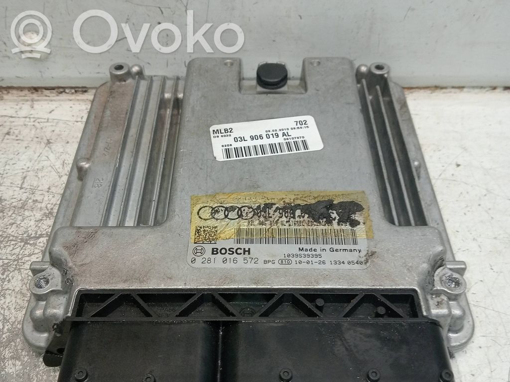 Engine control unit/module   0281016572,03L906019AL