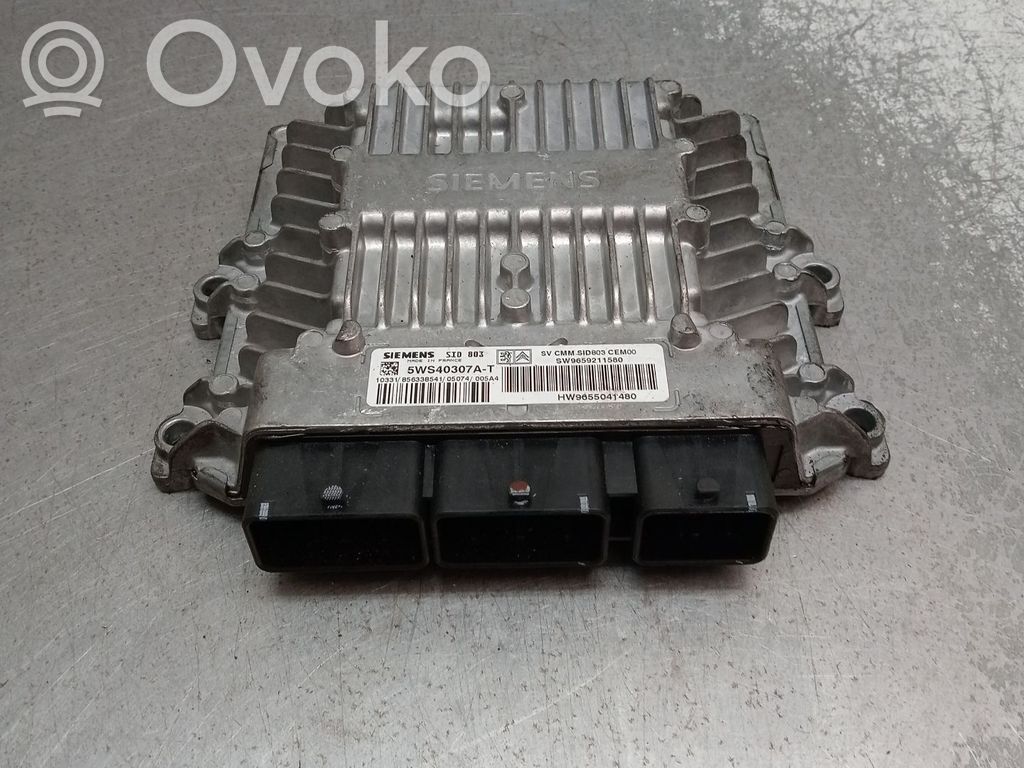 Engine control unit/module   5WS40307AT,SW9659211580,HW9655041480