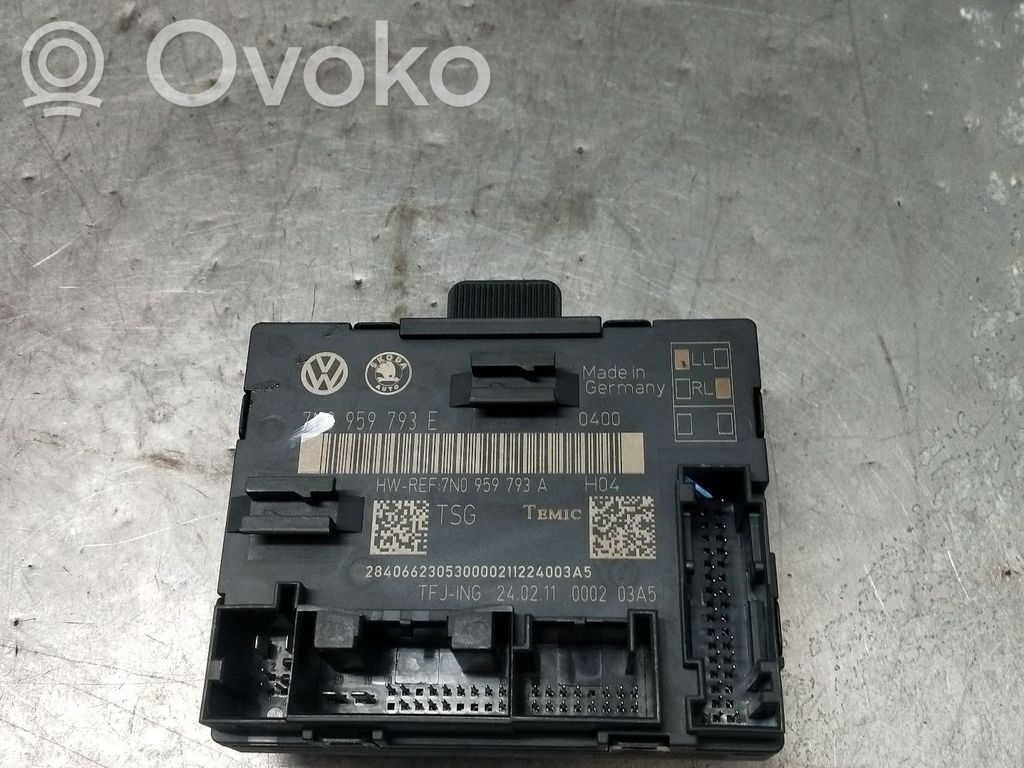 Autres unités de commande / modules   7N0959793E,7N0959793A