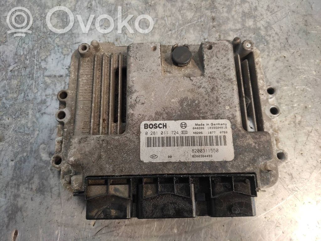 Engine control unit/module   0281011724,8200311550,8200384493
