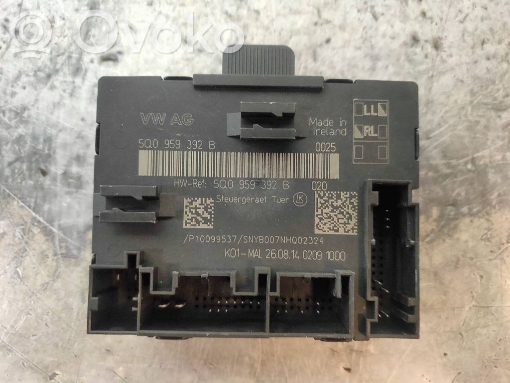 Other control units/modules   5Q0959392B