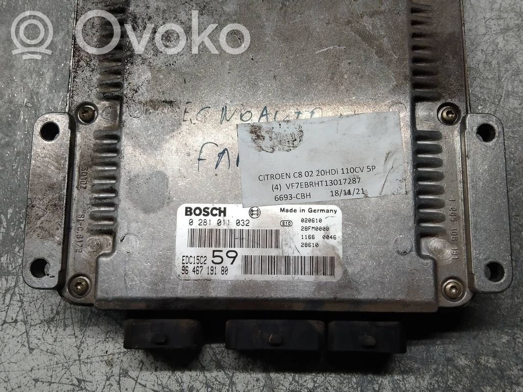 Citroen C8 Engine control unit/module 