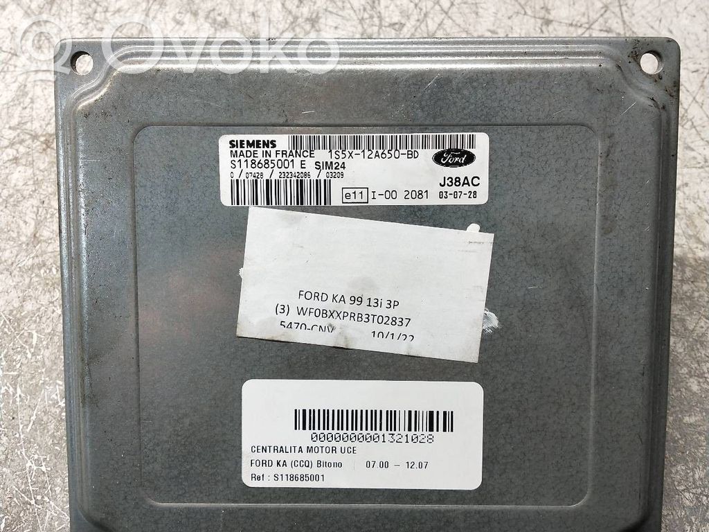 Ford Ka Sterownik / Moduł ECU 