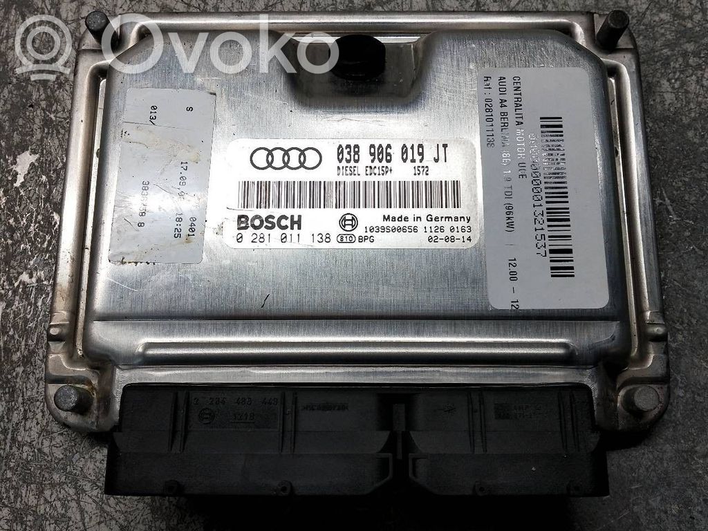 Audi A4 S4 B6 8E 8H Unitate/modul de control motor 