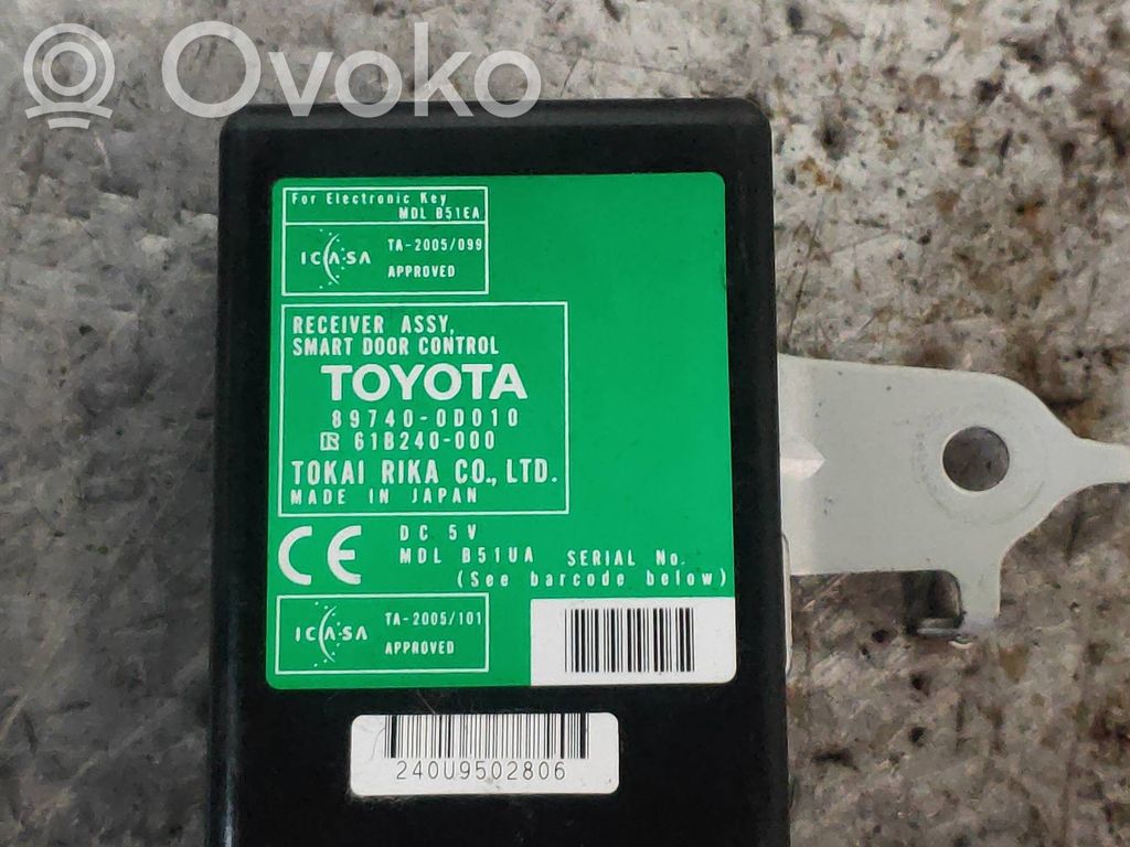 Toyota Yaris Autres unités de commande / modules 