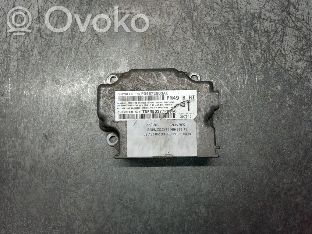 Dodge Caliber Centralina/modulo airbag 