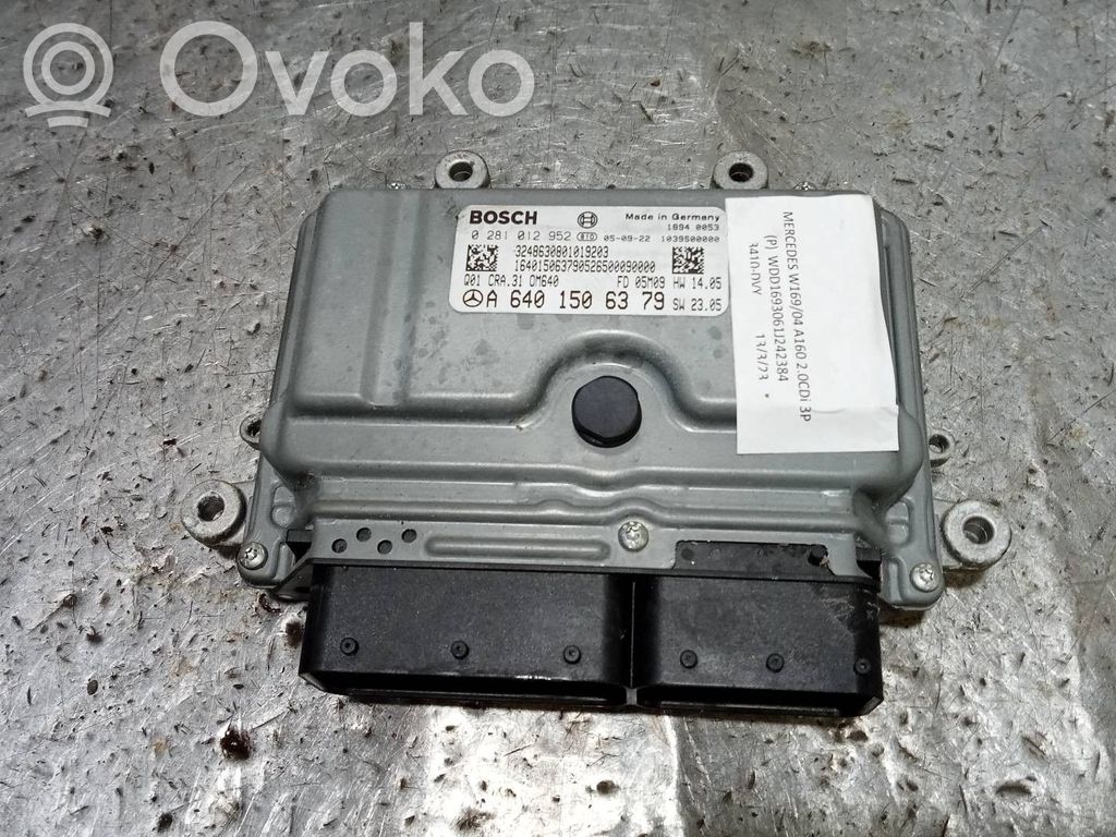 Engine control unit/module   0281012952,A6401506379