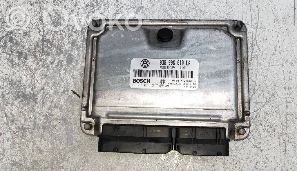 Engine control unit/module   0281011217,038906019LA