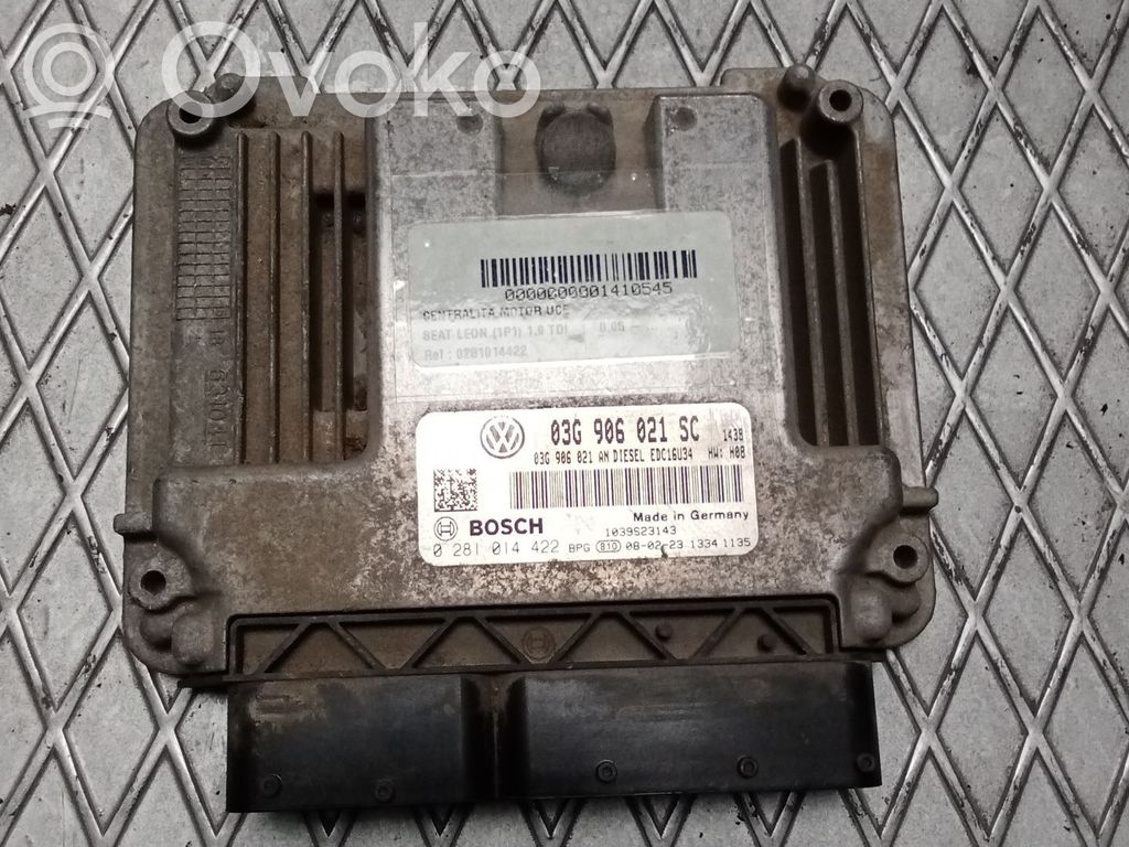 Engine control unit/module   0281014422,03G906021SC