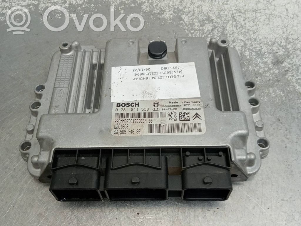 Engine control unit/module   0281013332,9653958980,9664257580