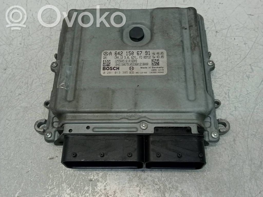 Engine control unit/module   0281013385,A6421506791