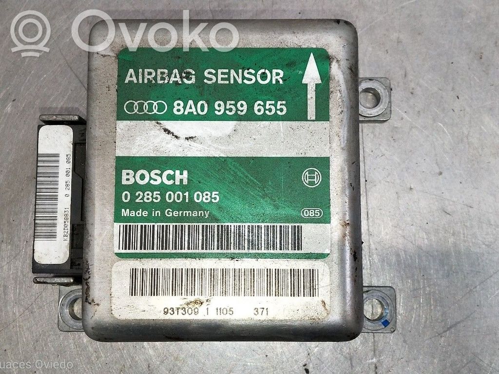 Unidad de control/módulo del Airbag   8A0959655,0285001085