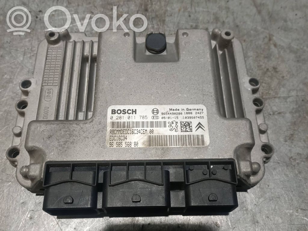 Engine control unit/module   0281011785,9658556880
