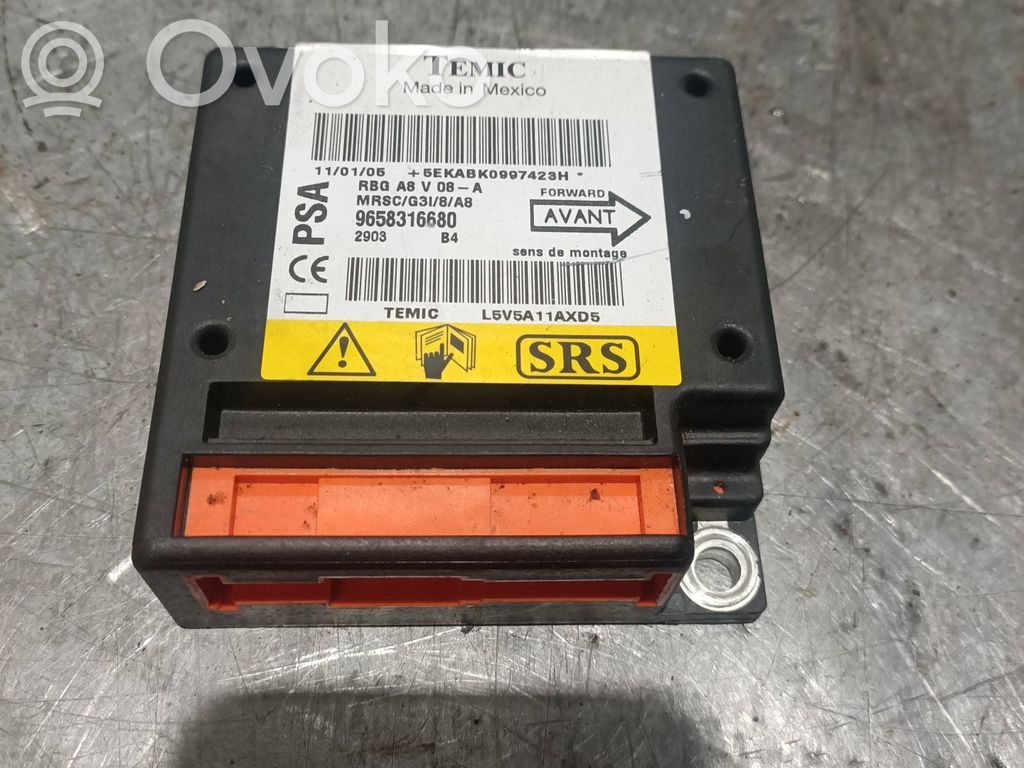 Unidad de control/módulo del Airbag   9658316680