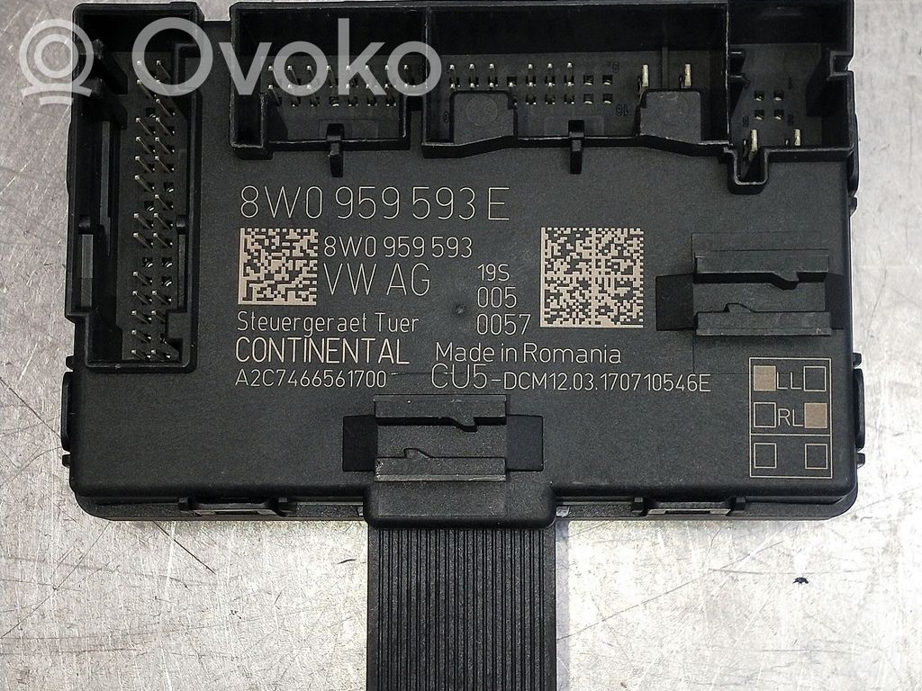 Other control units/modules   8W0959593E