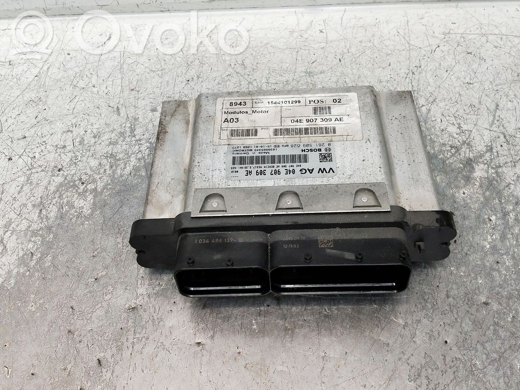 Engine control unit/module   0261S09528,04E907309AE