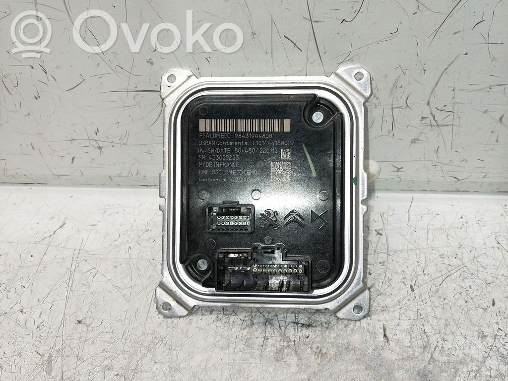 Unité de commande / module Xénon   9843194480,A3C0003441400