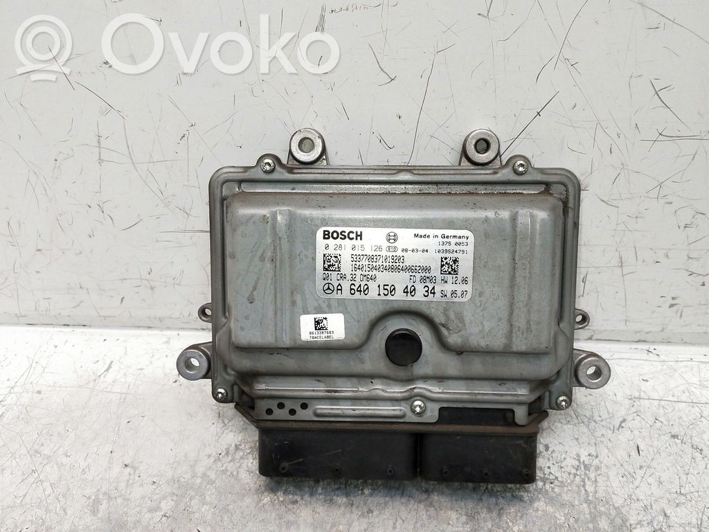 Engine control unit/module   0281015126,A6401504034