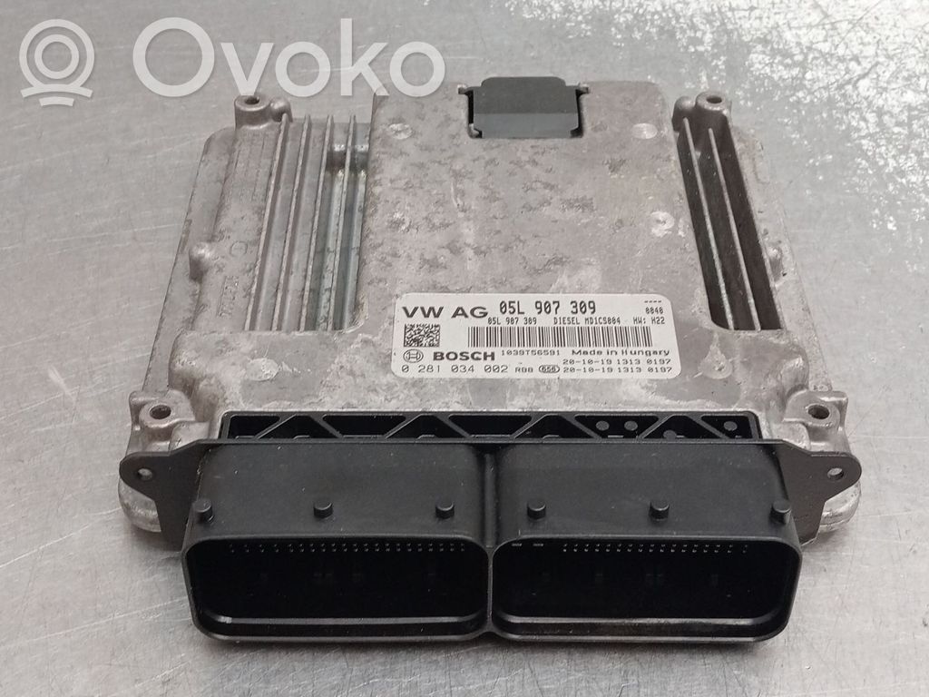 Engine control unit/module   0281034002,05L907309,1039T56591