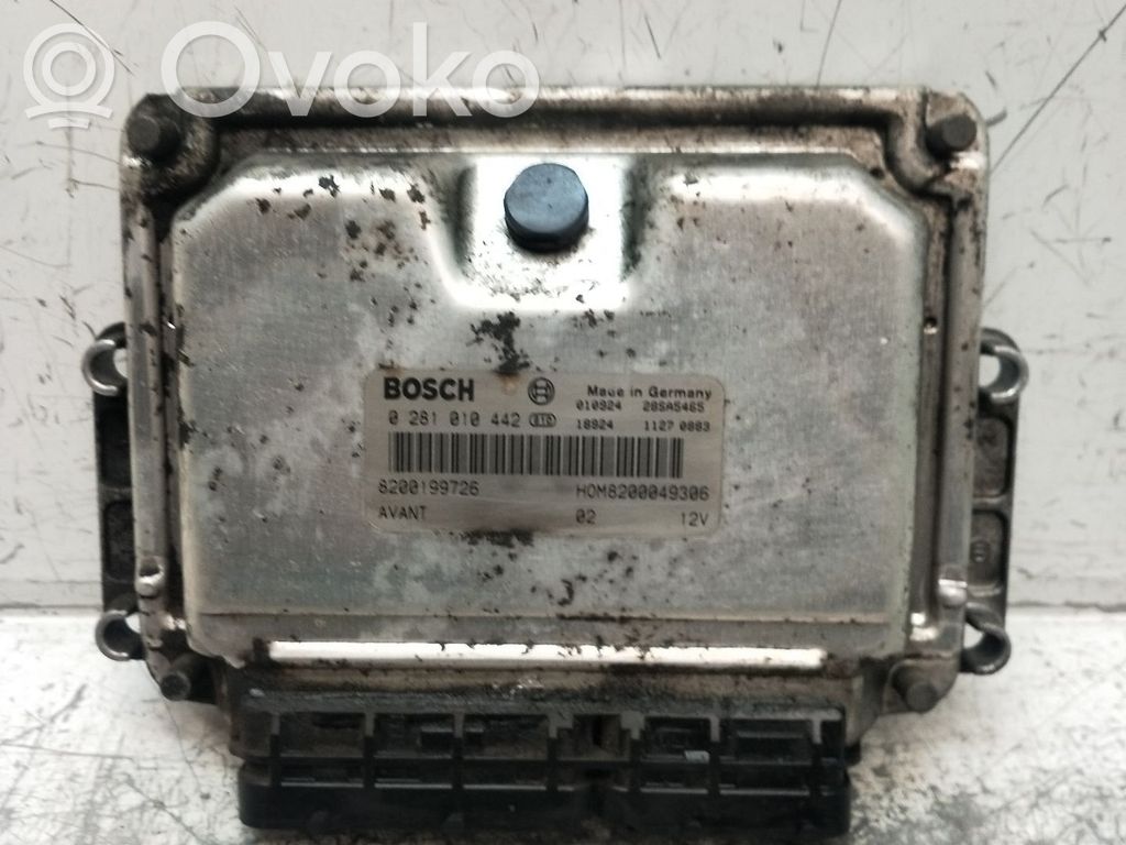 Engine control unit/module   0281010442,8200199726