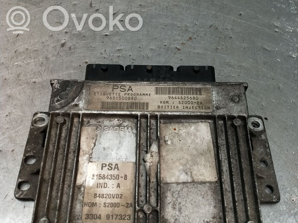 Peugeot 206 Engine control unit/module 